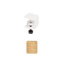 Tiptoe Wall Shelf, solid oak, Wall shelf 32 cm, Cloudy white