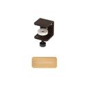 Tiptoe Wall Shelf, solid oak, Wall shelf 45 cm, Dark varnished steel