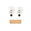 Tiptoe Wall Shelf, solid oak, Wall shelf 60 cm, Cloudy white