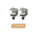 Tiptoe Wall Shelf, solid oak, Wall shelf 60 cm, Eucalyptus grey