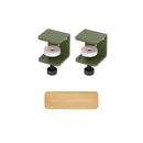 Tiptoe Wall Shelf, solid oak, Wall shelf 60 cm, Rosemary green