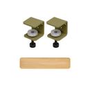 Tiptoe Wall Shelf, solid oak, Wall shelf 90 cm, TipToe x HEJU - Heather green