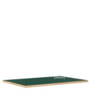 Table Top for Eiermann Table Frames, Linoleum conifer green (Forbo 4174) with oak edge, 120 x 80 cm
