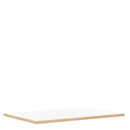 Table Top for Eiermann Table Frames, White melamine with oak edge, 120 x 80 cm