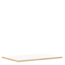 Table Top for Eiermann Table Frames, White melamine with oak edge, 160 x 80 cm