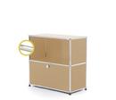 USM Haller E Sideboard M with Compartment Lighting, USM beige, Cool white