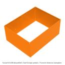 USM Metal Box Insert for USM Haller Extension Door, 75 x 35 x 35, Pure orange RAL 2004