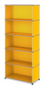 USM Haller Storage Unit open, Golden yellow RAL 1004