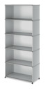 USM Haller Storage Unit open, USM matte silver