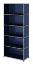 USM Haller Storage Unit open, Steel blue RAL 5011