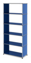 USM Haller Storage Unit without Rear Panels, Gentian blue RAL 5010