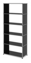 USM Haller Storage Unit without Rear Panels, Graphite black RAL 9011