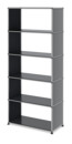 USM Haller Storage Unit without Rear Panels, Mid grey RAL 7005