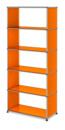 USM Haller Storage Unit without Rear Panels, Pure orange RAL 2004