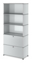 USM Haller Storage Unit with 2 Drop-down Doors, Light grey RAL 7035