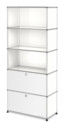 USM Haller Storage Unit with 2 Drop-down Doors, Pure white RAL 9010