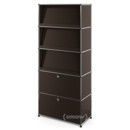 USM Haller Storage Unit with 3 Angled Shelves, USM brown