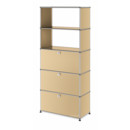 USM Haller Storage Unit with Drop-down Doors and Drawer, USM beige