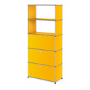 USM Haller Storage Unit with Drop-down Doors and Drawer, Golden yellow RAL 1004