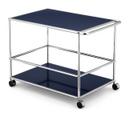 USM Haller Bar Trolley, Steel blue RAL 5011