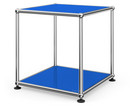 USM Haller Side Table 35, Both panels metal, Gentian blue RAL 5010