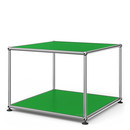 USM Haller Side Table 50, Both panels metal, USM green