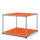 USM Haller Side Table 50, Both panels metal, Pure orange RAL 2004