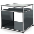 USM Haller Side Table with Extension, Anthracite RAL 7016