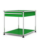 USM Haller Side Table with Drawer, USM green