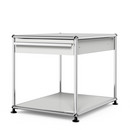 USM Haller Side Table with Drawer, Light grey RAL 7035