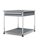 USM Haller Side Table with Drawer, Mid grey RAL 7005