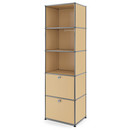 USM Haller Bookcase 50, With 2 drop-down doors, USM beige