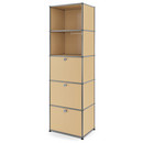 USM Haller Bookcase 50, With 3 drop-down doors, USM beige