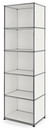 USM Haller Bookcase 50, Open, Pure white RAL 9010