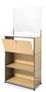 USM Haller Counter M with Security Screen and Hatch, USM beige, With feet
