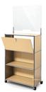 USM Haller Counter M with Security Screen and Hatch, USM beige, With castors
