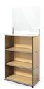 USM Haller Counter M with Security Screen, USM beige, With feet