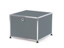 USM Haller Printer Container, 50 cm, Mid grey RAL 7005, With feet