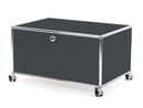 USM Haller Printer Container, 75 cm, Anthracite RAL 7016, With castors