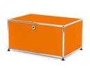 USM Haller Printer Container, 75 cm, Pure orange RAL 2004, With feet