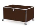 USM Haller Printer Container, 75 cm, USM brown, With castors