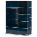 USM Haller Wardrobe Model I, Steel blue RAL 5011