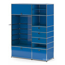 USM Haller Wardrobe Model II, Gentian blue RAL 5010