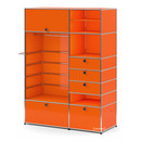 USM Haller Wardrobe Model II, Pure orange RAL 2004