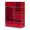 USM Haller Wardrobe Model II, USM ruby red
