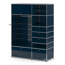 USM Haller Wardrobe Model II, Steel blue RAL 5011