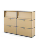 USM Haller Highboard L with Angled Shelves, USM beige