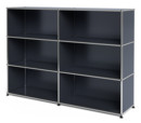 USM Haller Highboard L open, Anthracite RAL 7016