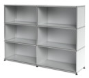 USM Haller Highboard L open, USM matte silver