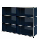 USM Haller Highboard L open, Steel blue RAL 5011